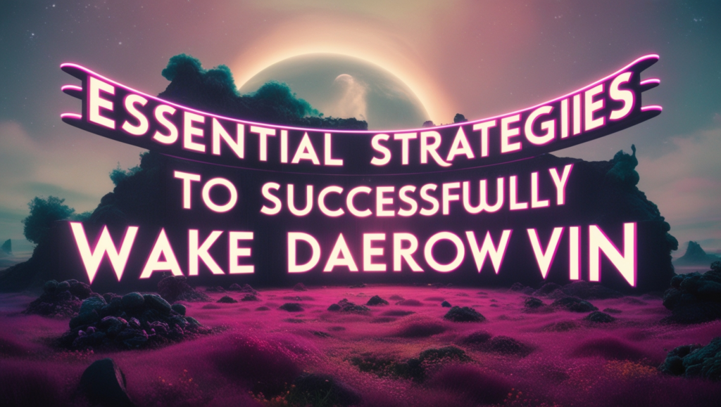 Essential Strategies to Successfully Wake Daerow Vin